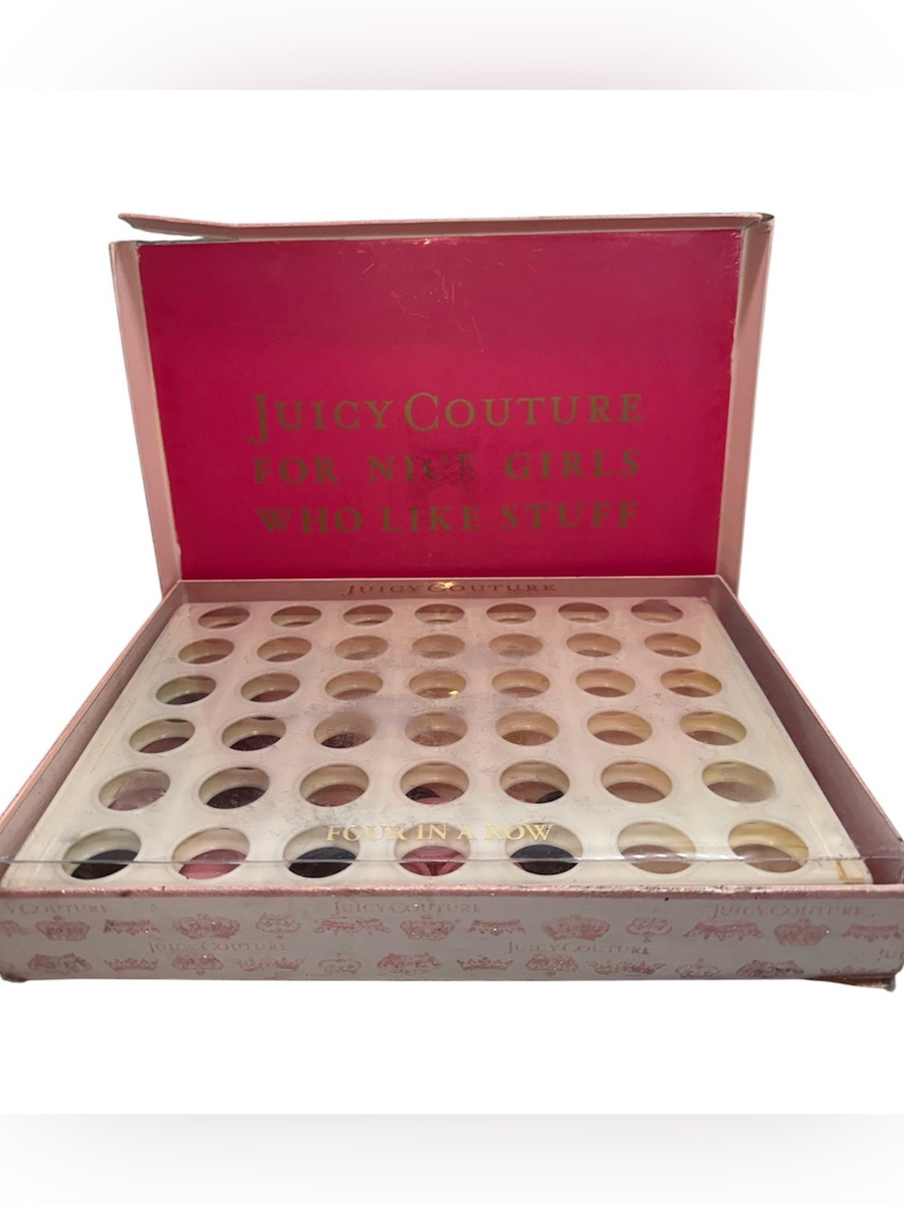 Rare Juicy Couture Connect Four/Four in a Row Game Set *READ*